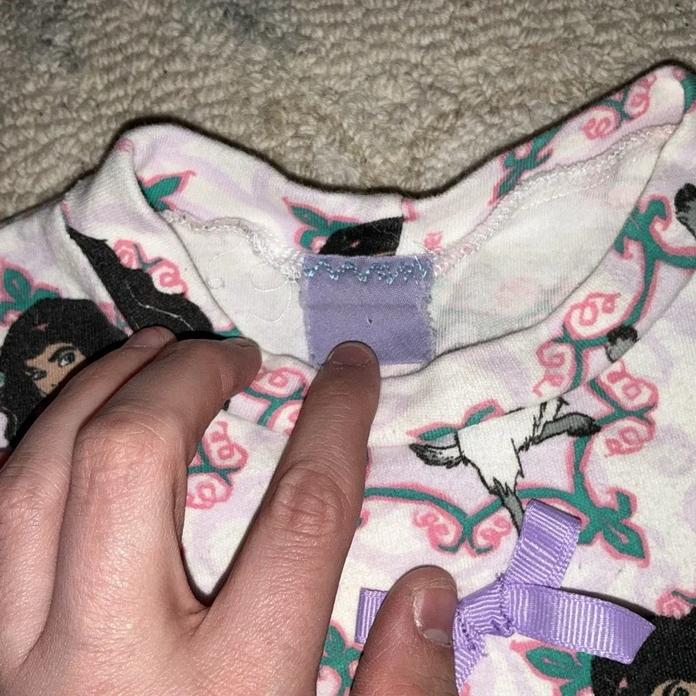 Vintage 90s Disney Hunchback Notre Dame Esmeralda Nightgown Girls Rare Pajamas - Picture 3 of 5